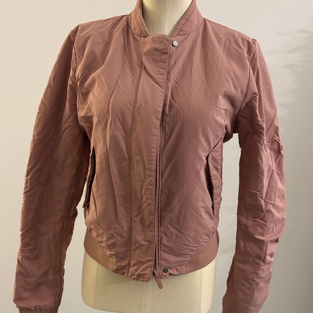 lululemon athletica Mauve pink reversible Bomber Jacket